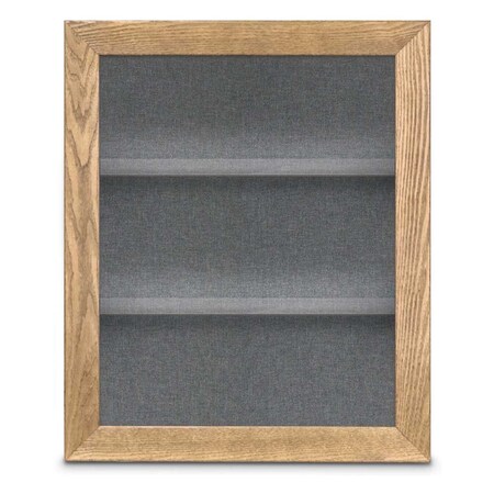 United Visual Products Outdoor Enclosed Combo Board, 42"x32", Gold Frame/White Porc & Pumice UVCB4232ODG-WHTPORC-PUMICE